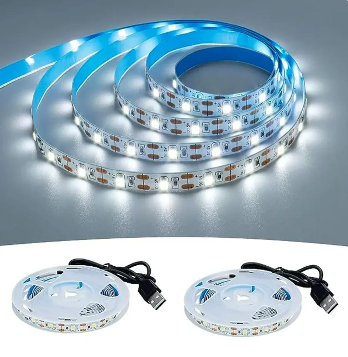 Striscia LED USB 5V 2835 Bianco 6500K 1‑5 m – Illuminazione d’ambiente