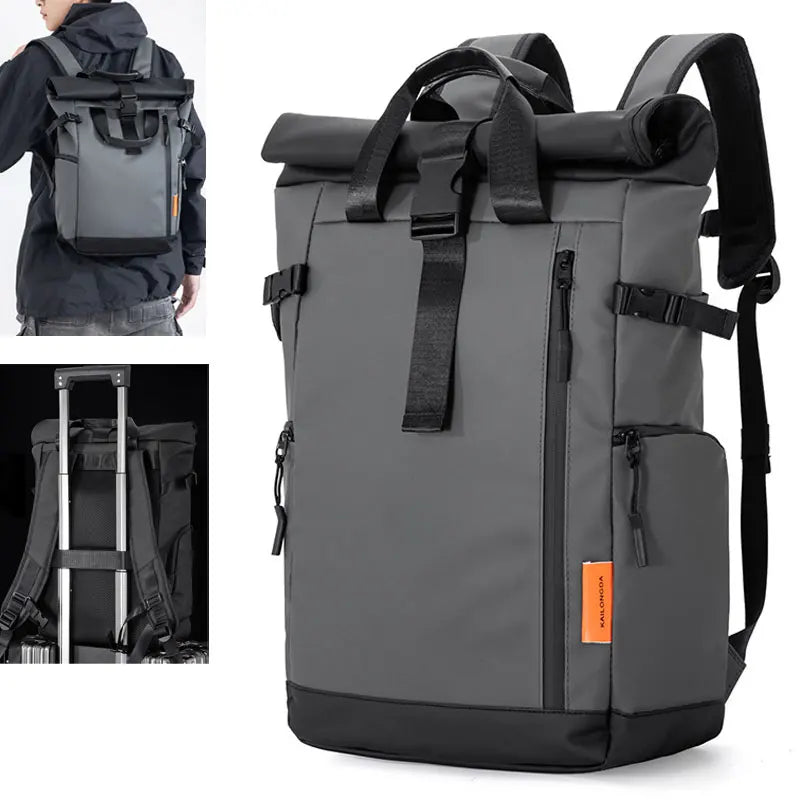 Sac à dos de voyage imperméable 15,6" pour ordinateur portable, 20-25L, polyvalent pour l'école et…