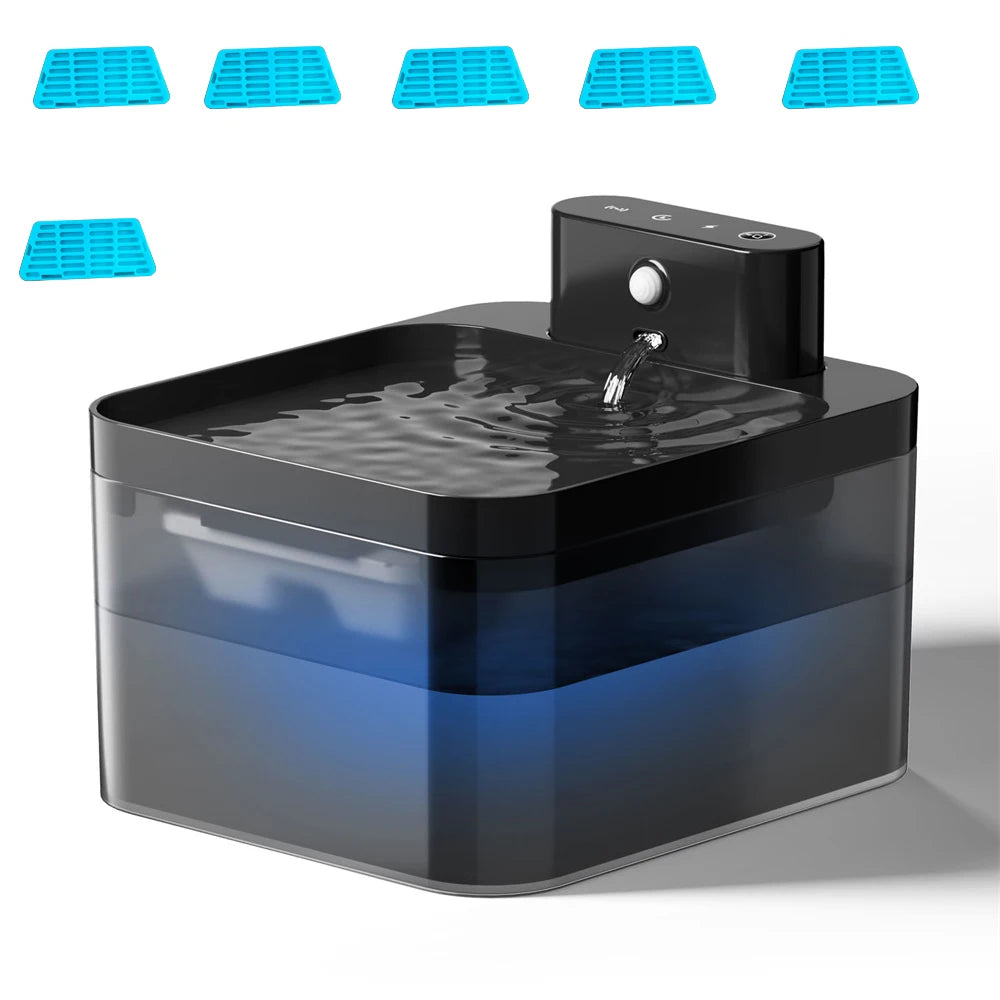 Fontana Wireless per Gatti 2.2L con Sensore Movimento, Distributore Automatica