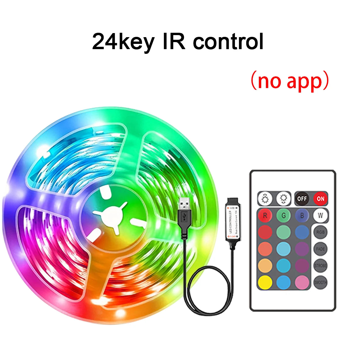 Striscia LED RGB con APP e Telecomando — 5M fino a 30M per Camera e TV