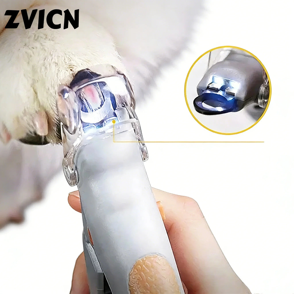 Tagliaunghie professionale per cani e gatti con luce LED – Strumento ergonomico