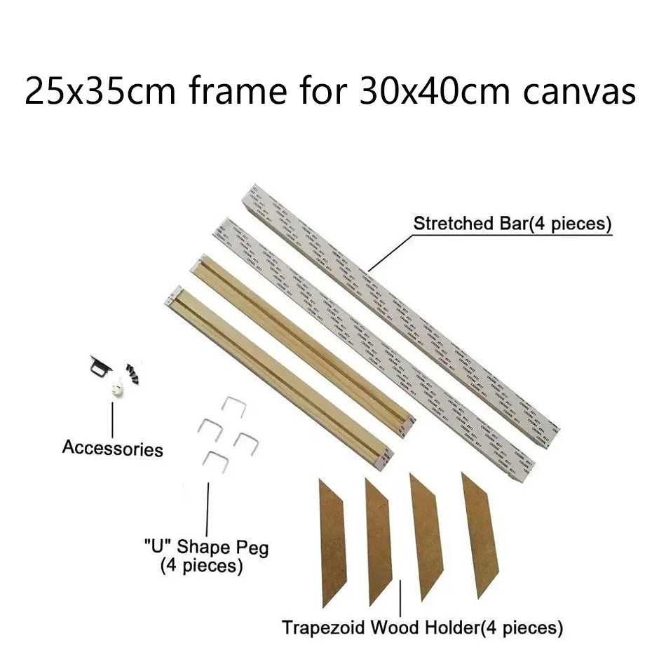 Cornice Moderna in Legno per Canvas, 24 Misure