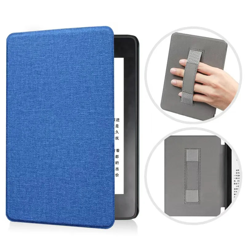 For Kindle Paperwhite 7th 6th 5th Generation Case 6 Inch PU Leather Case with Hand Strap DP75SDI EY21 Paperwhite 3 2 1 Cover