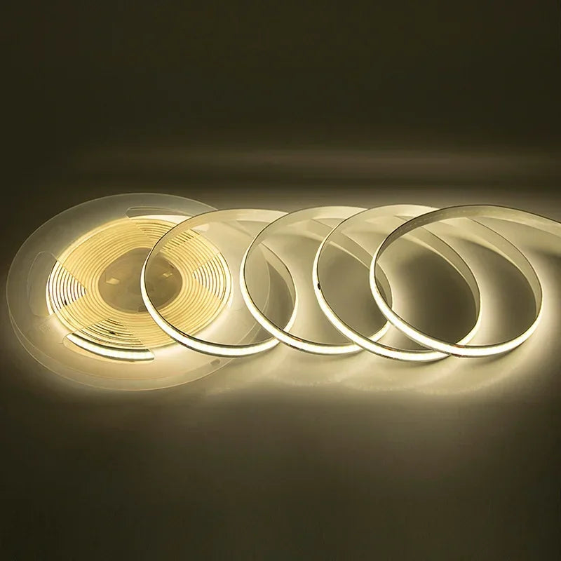 Striscia LED COB 320 Leds/m 8 mm 12‑24 V – Alta luminosità, colori…