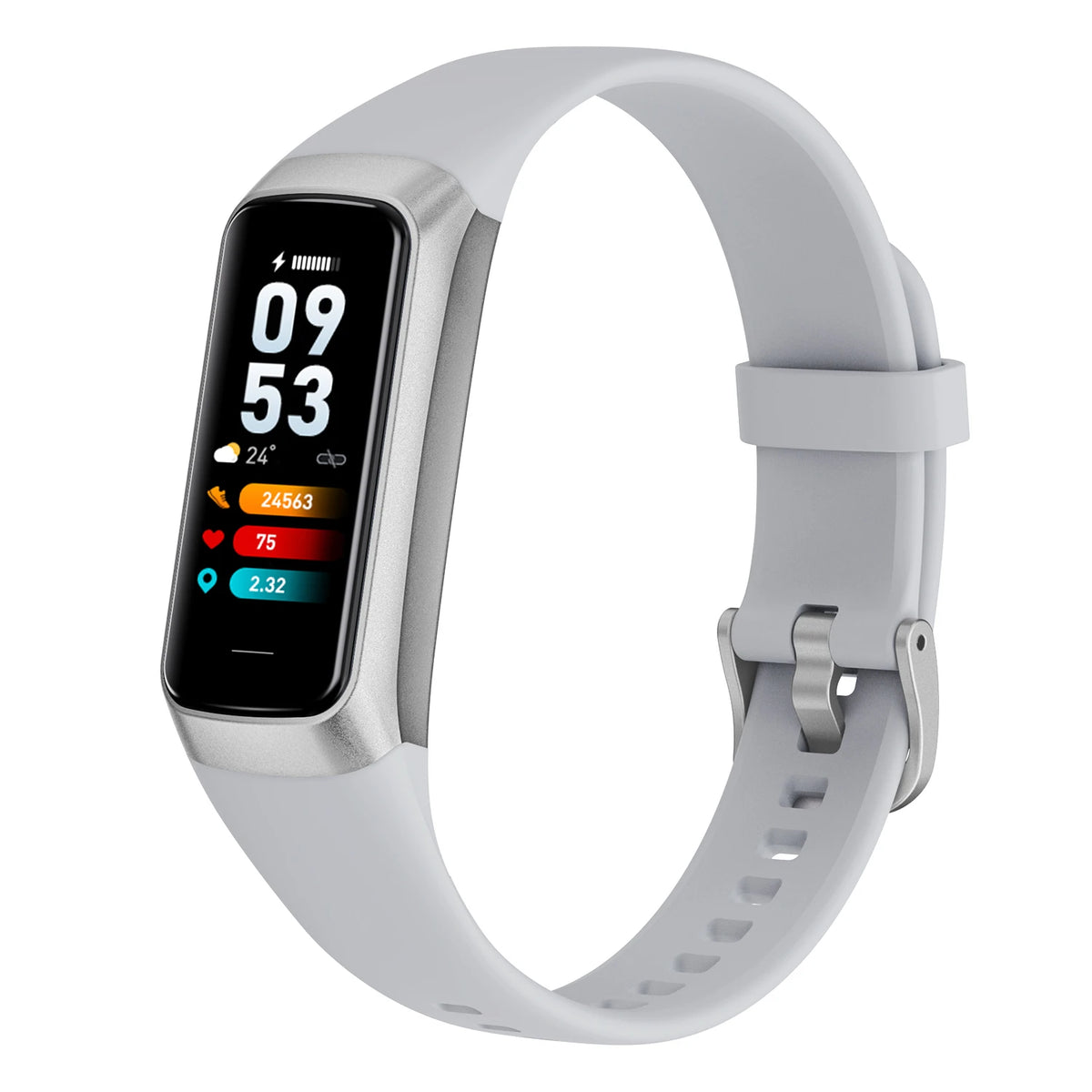Smartwatch AMOLED 1,1" con monitor temperatura corporea, cardio e 25 sport,…