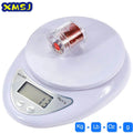Bilancia digitale da cucina 5 kg/1 g, precisione 0,1 g, display LED, unità…