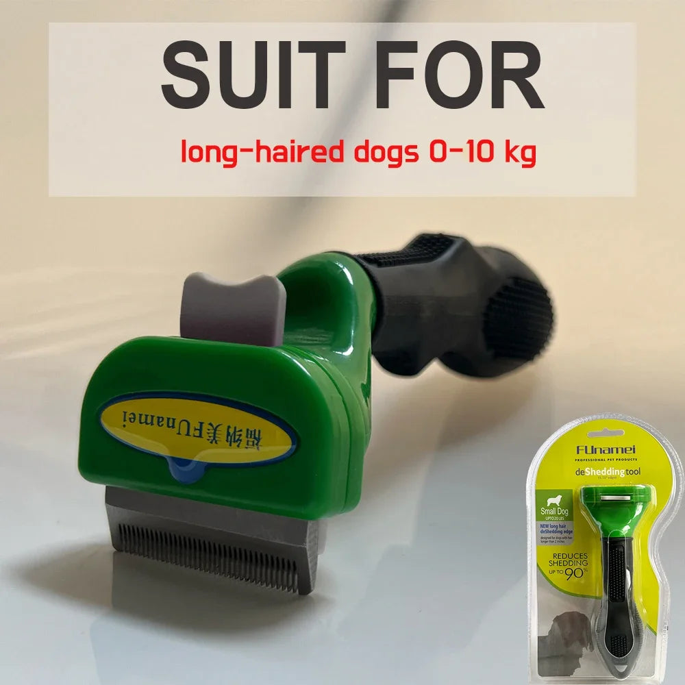 Spazzola anti-pelo per cani e gatti – rimuove il sottopelo, manico ergonomico