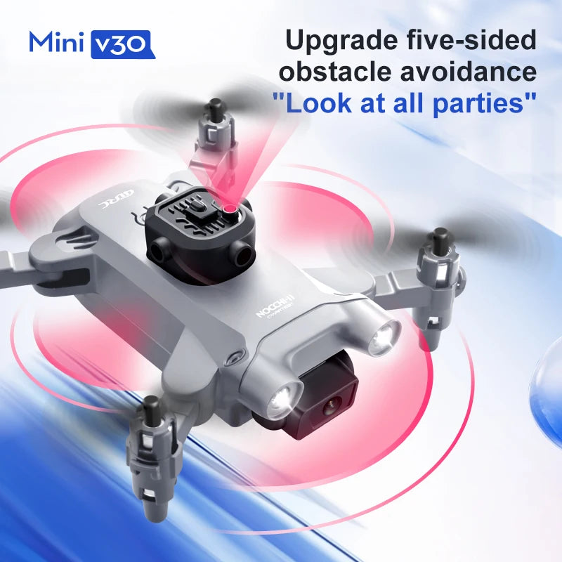 Drone V30 WiFi FPV 4K, Pieghevole e Anti-ostacoli – Regalo per adulti e bambini