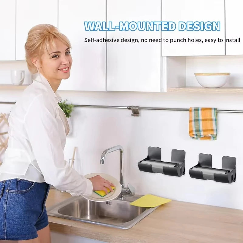 Portasacchetti da Parete in Plastica – Supporto da 2 o 4 Pezzi per Cucina e…