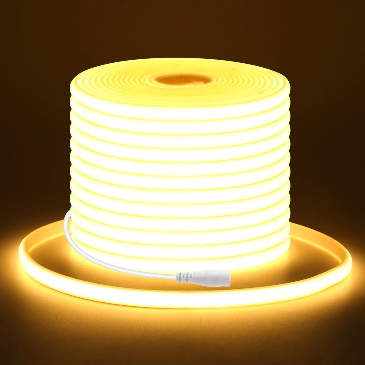 12V 24V COB LED Strip 320LEDs Flexible Neon Tape Light IP67 Waterproof LED Ribbon Rope Density Linear Light with Adhesive Tape
