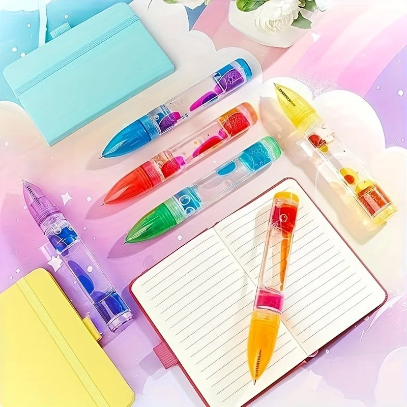 Penna a sfera retrattile Liquid Motion – 6 colori, scrittura fluida e…