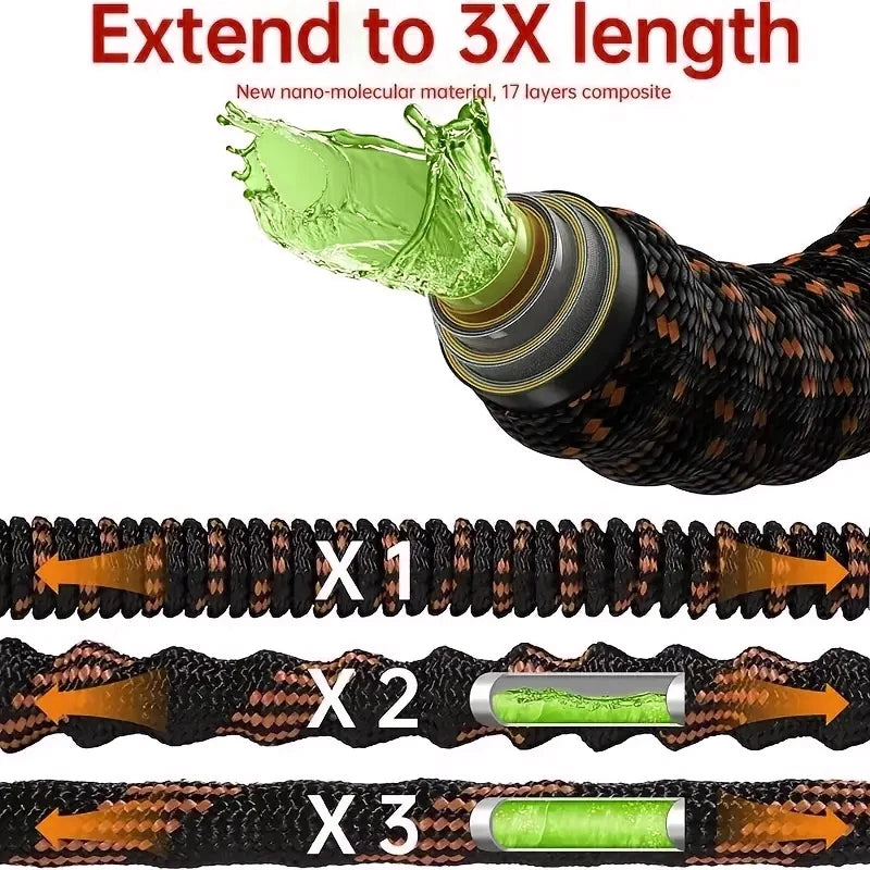 Tubo da Giardino Retrattile 1/2" ad Alta Pressione – Lunghezze da 2,5 a 10 m