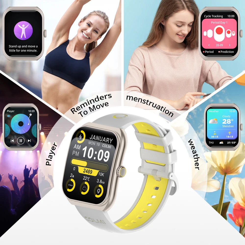 Smartwatch AMOLED 1.93\" con monitor salute, chiamate Bluetooth e…