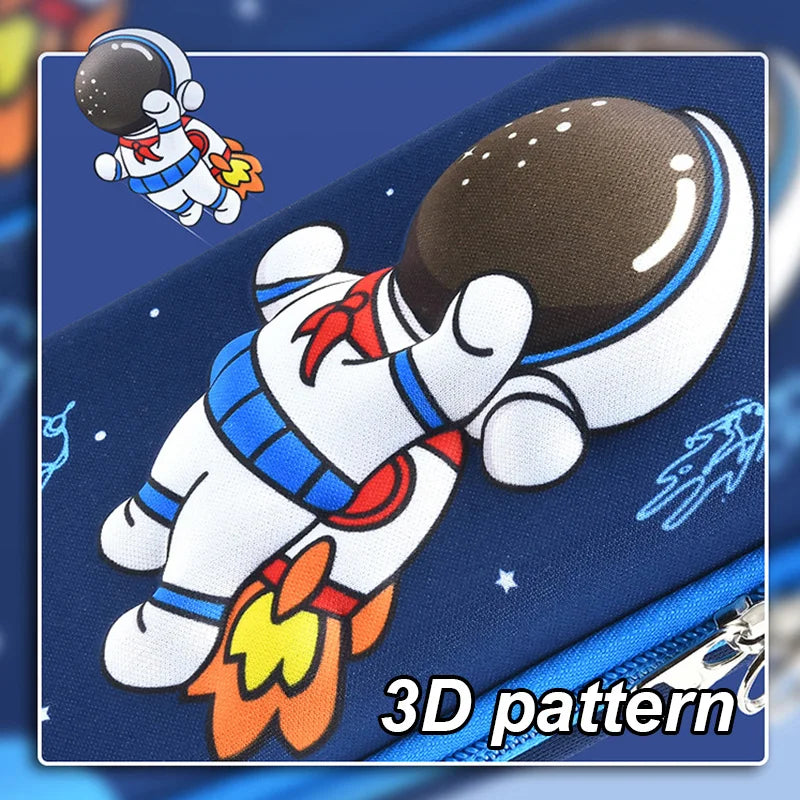 Astuccio 3D Kawaii in EVA, grande capacità, impermeabile, leggero per scuola