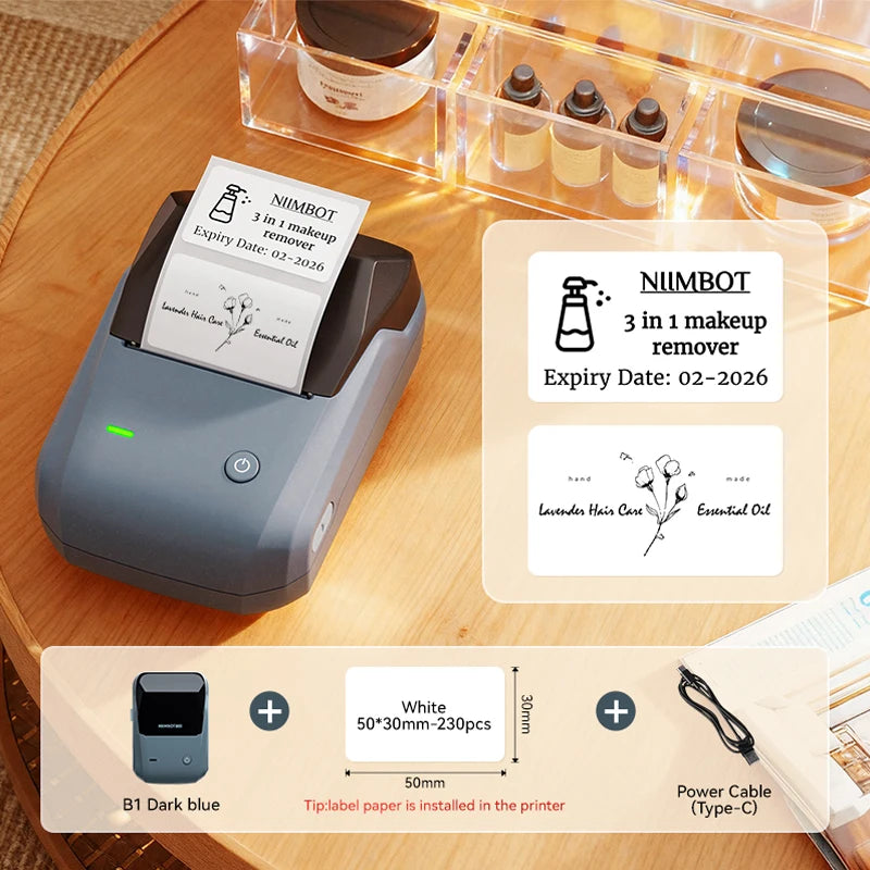 Stampante termica B21: etichette wireless per abbigliamento, gioielli e…