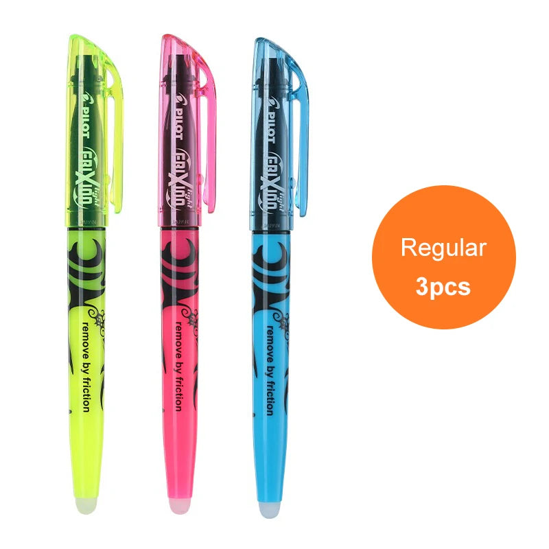 3/6pcs Japan Pilot Erasable Highlighters FRIXION Student Color Marker Pens Soft Light Eye Protection SW-FL School Supplies