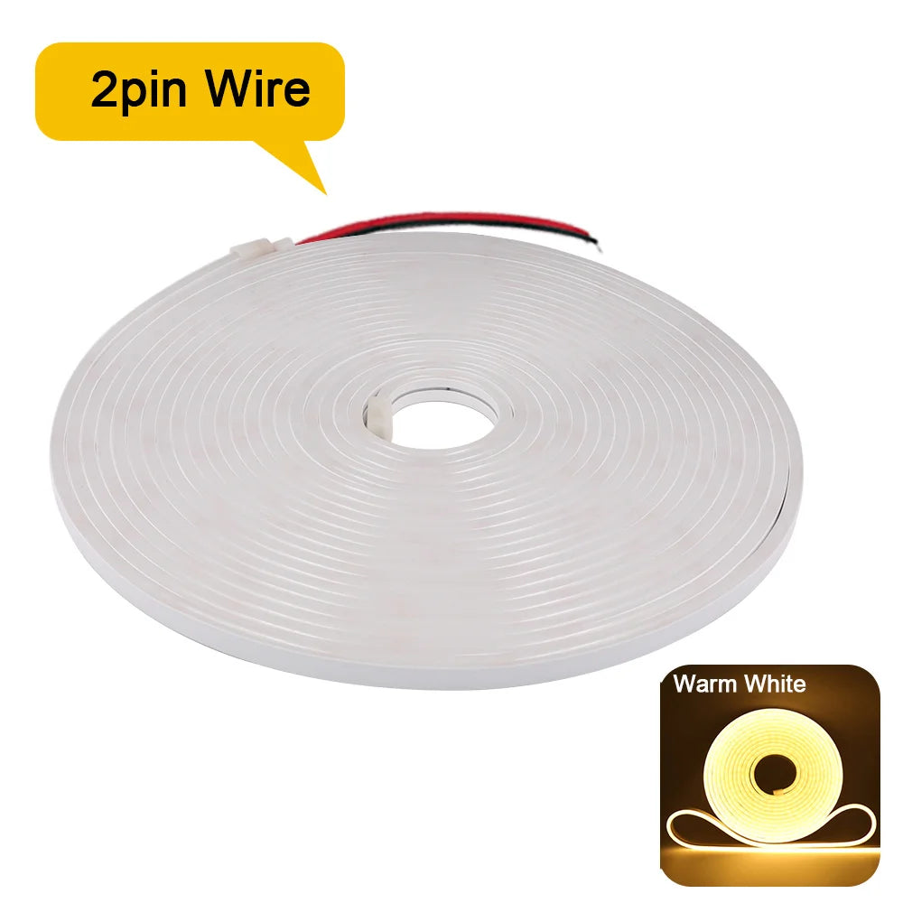 Striscia LED Neon Flexibile 12V/24V Waterproof, 9 Colori, 120 LED/m