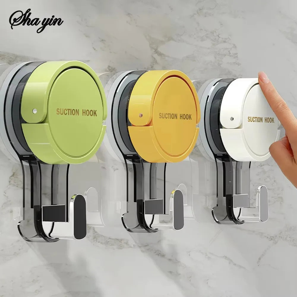 Ganci adesivi a vuoto forti, senza fori, per bagno, cucina e porte