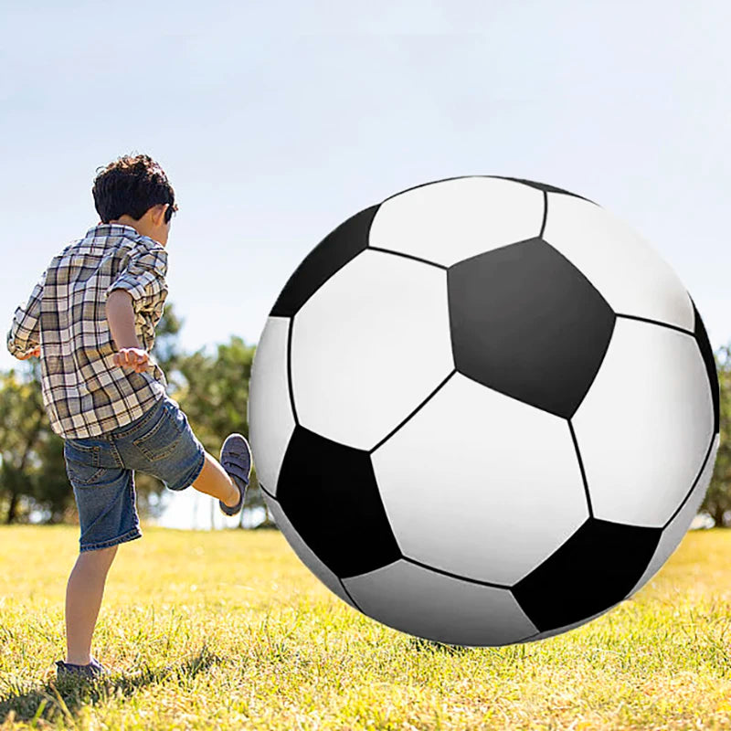 Outdoor Games Inflatable Toys Grass Soccer Ball School Fun Sports Ball Beach Ball Thickened PVC Inflatable Giant Football