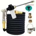 Tubo da Giardino Flessibile Telescopico, Alta Pressione, Nozzle Regolabile
