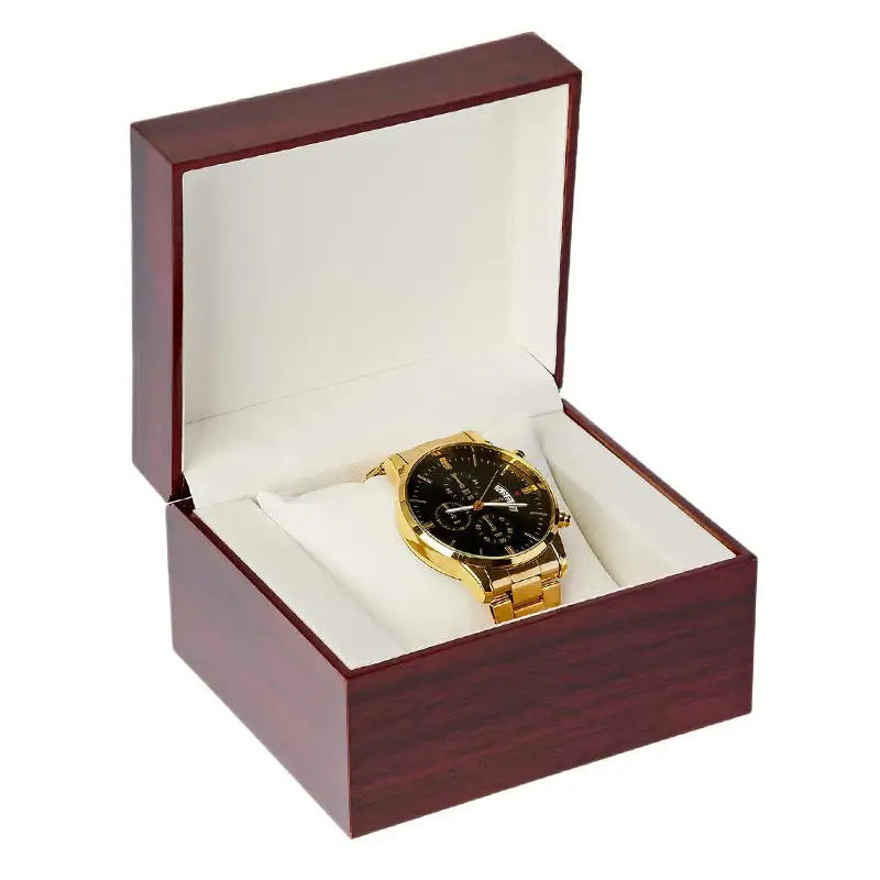 Luxury Wooden Watch Box with Display Pillow Jewelry Bracelet Case for Men Women Collector Storage Glass Top Gift Case