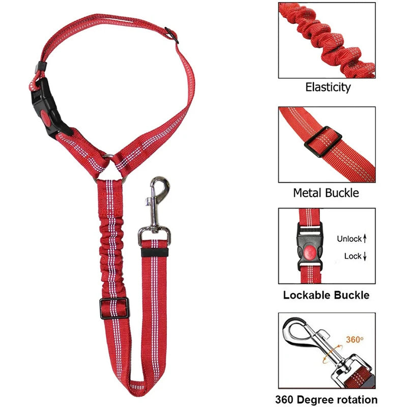 Imbracatura Canino Gatto Cintura Auto 2-in-1 Guinzaglio Sicurezza Sedile…