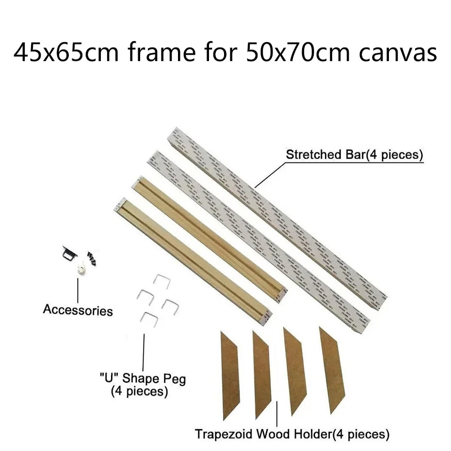 Cornice Moderna in Legno per Canvas, 24 Misure