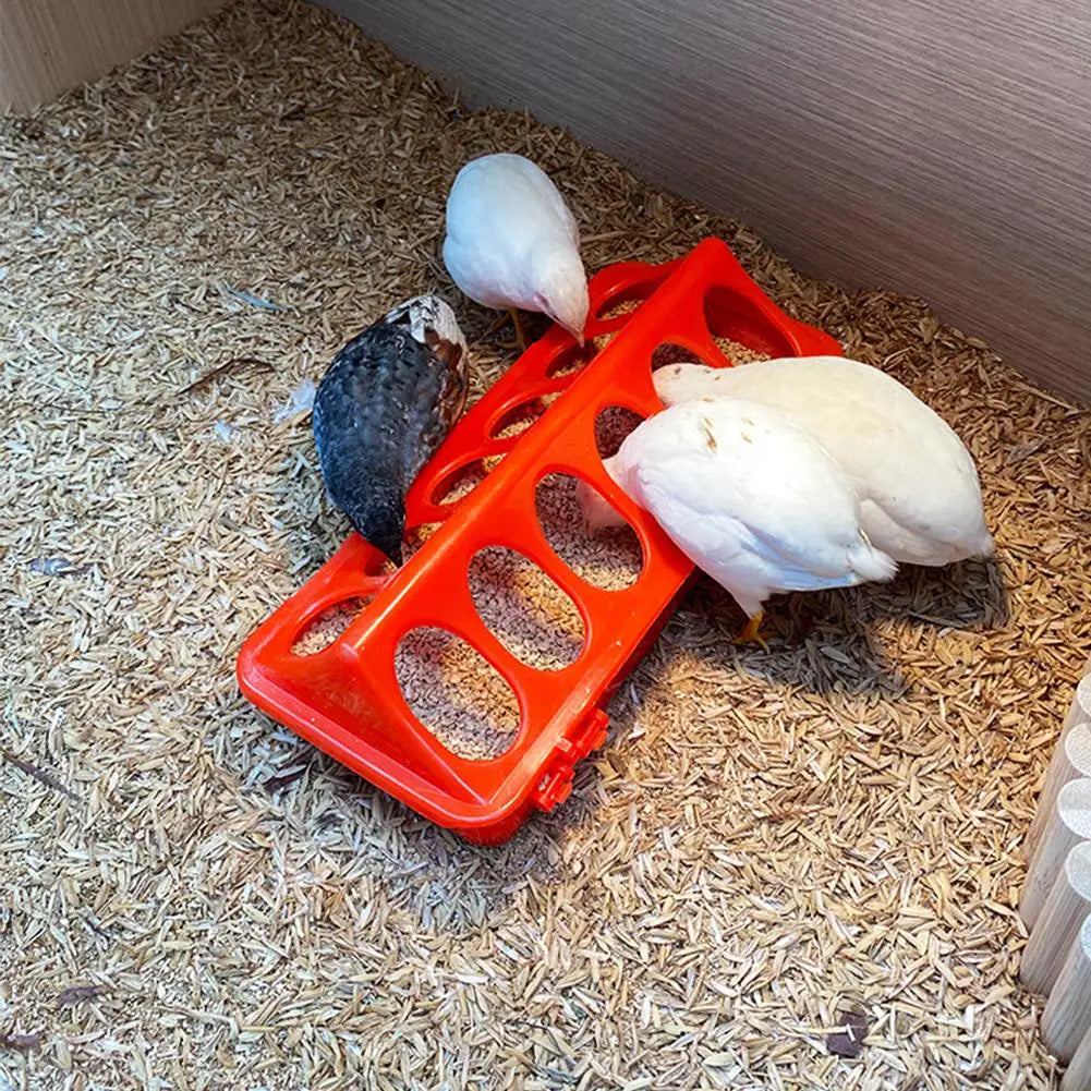 Rudin Chicken Feeder Automatic Water Feeder Water Food Dispenser Chicken Birds Chick Waterer Feeding Bucket Container ﻿