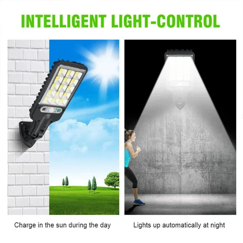 1/2/3/4PCS Solar Lights Outdoor 3 Modes 200COB Waterproof Street Lamp Motion Sensor Security Lighting for Garden Patio Path Yard