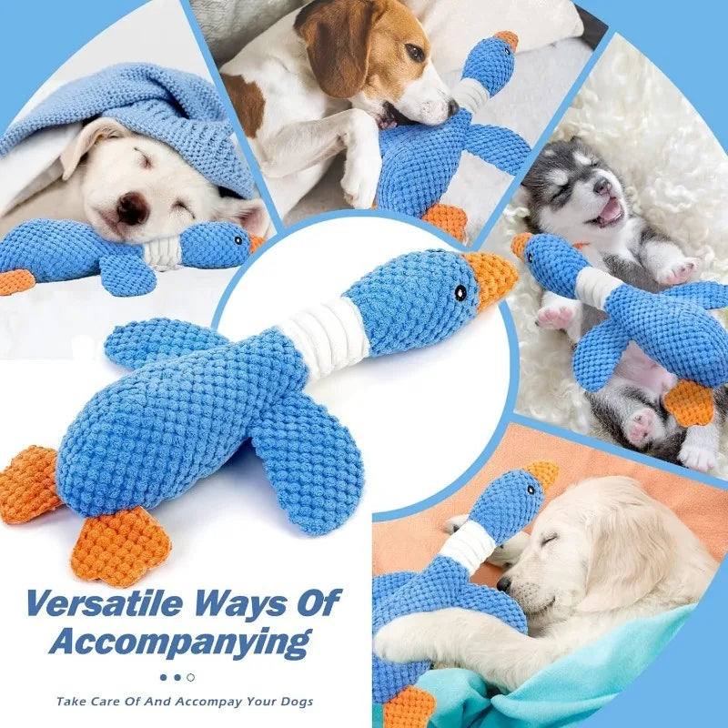 Gioco di peluche interattivo per cani e gatti – masticabile, suono e crinkly