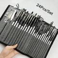 24pcs Mixed Art Brush Set OR Empty Painting Bag with Palette Knife and Painting Bag for Acrylic, Watercolor, Oil Painting & Art