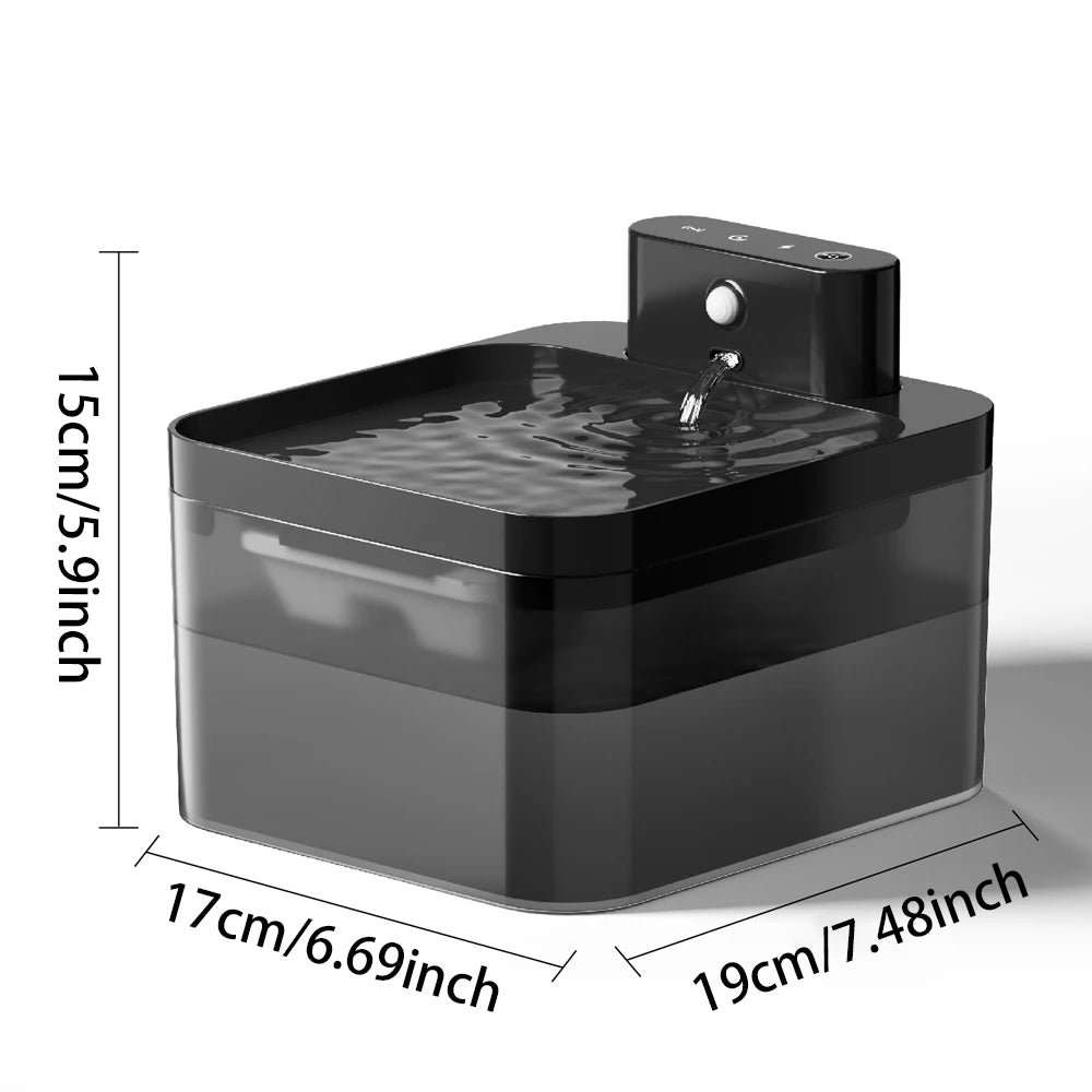 Fontana Wireless per Gatti 2.2L con Sensore Movimento, Distributore Automatica