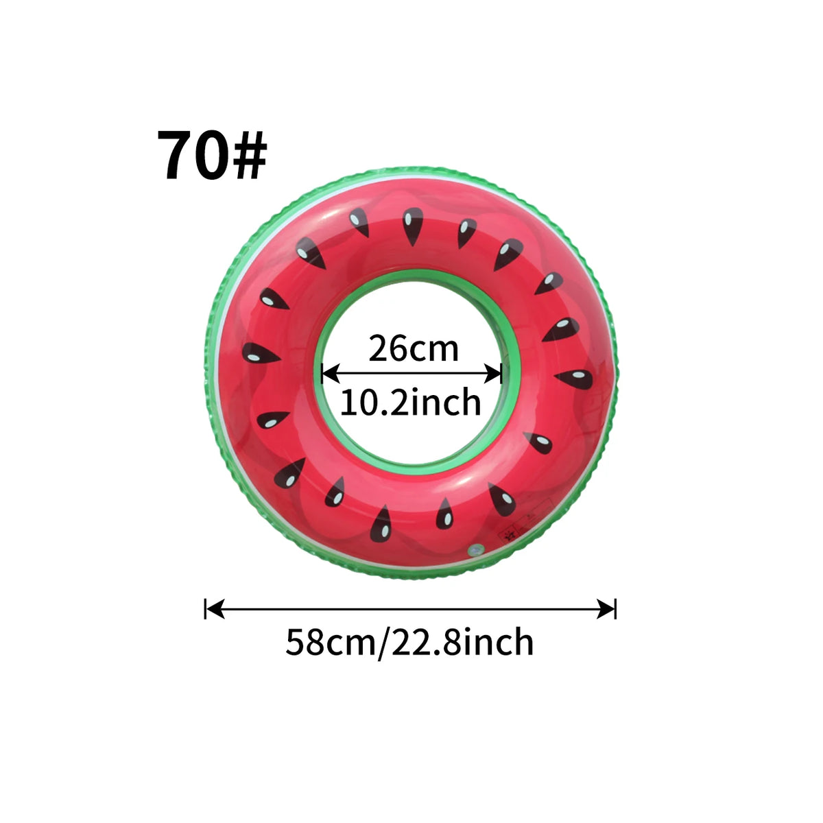 Anello gonfiabile Watermelon in PVC per piscina e spiaggia
