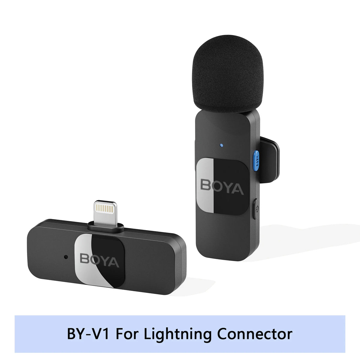 Microfono Lavalier Wireless 2.4GHz per iPhone e Android – Vlog e Streaming