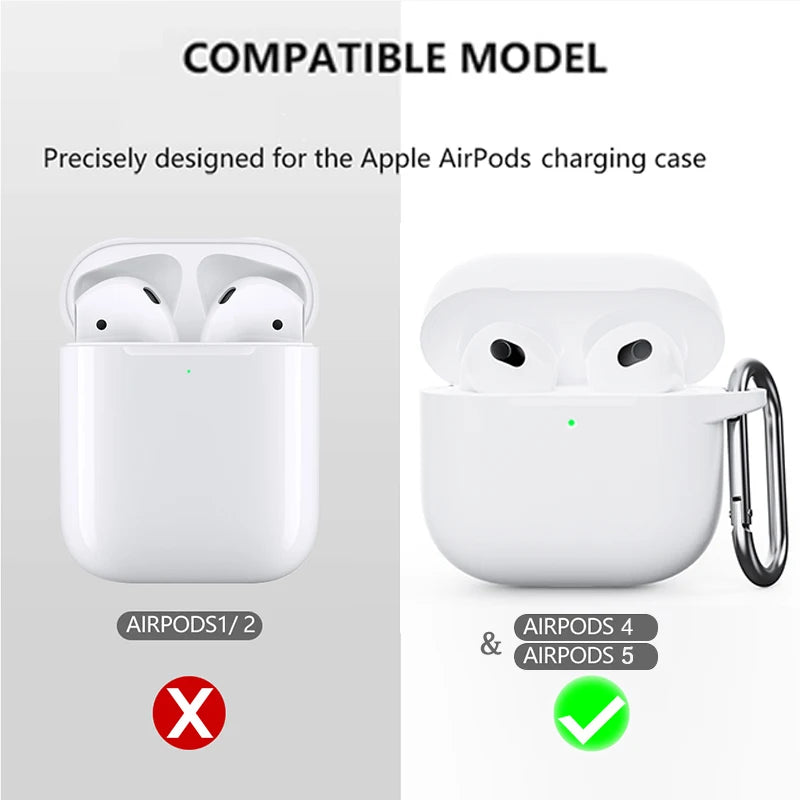 Cover Silicone per AirPods 4 e AirPods 5 - Protettiva Antiscivolo