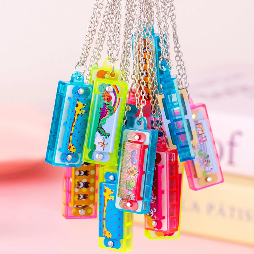 Set di 10-30 Mini Collane Armonica Colorate per Feste e Regali