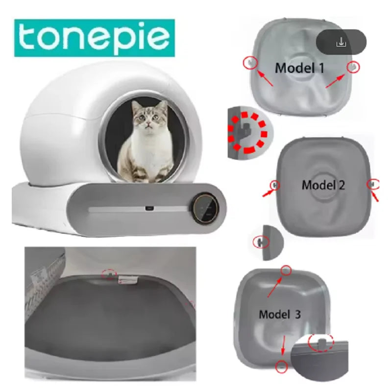 Tappetino in silicone per lettiera autonoma per gatti – accessorio di pulizia