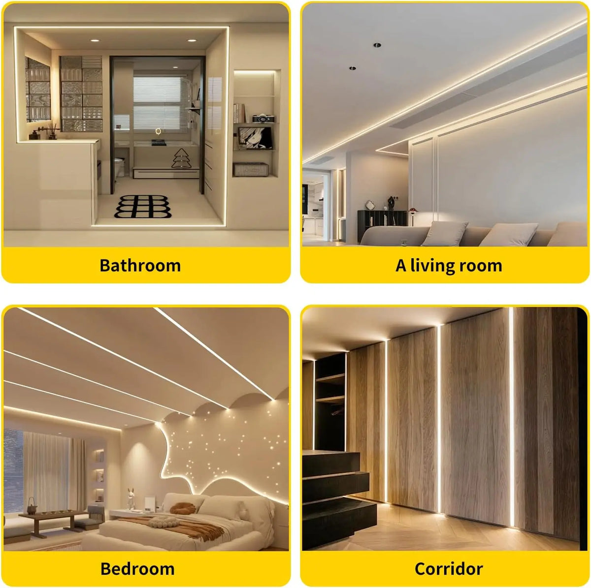 Striscia LED COB 220V alta luminosità – Flessibile per camera, cucina e…