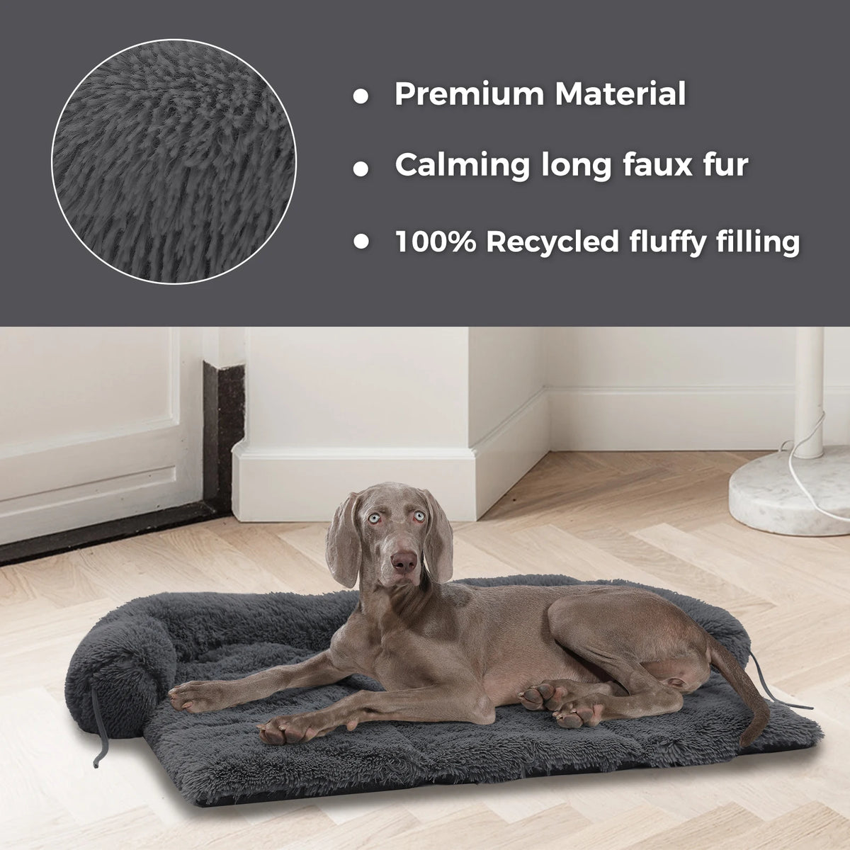 Cuccia Fluffy per Cani e Gatti - Letto Morbido Lavabile in Lavatrice