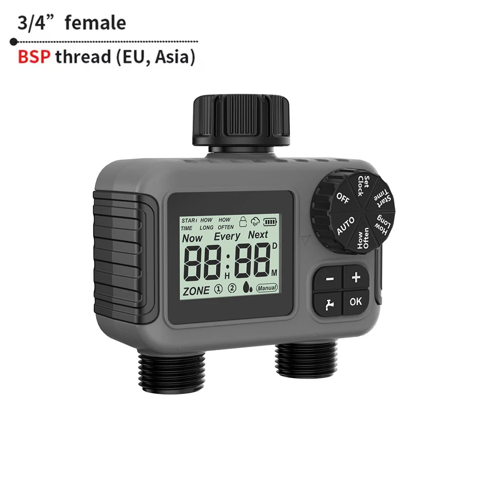 Timer programmabile per irrigazione giardino 1-3 zone con ritardo pioggia