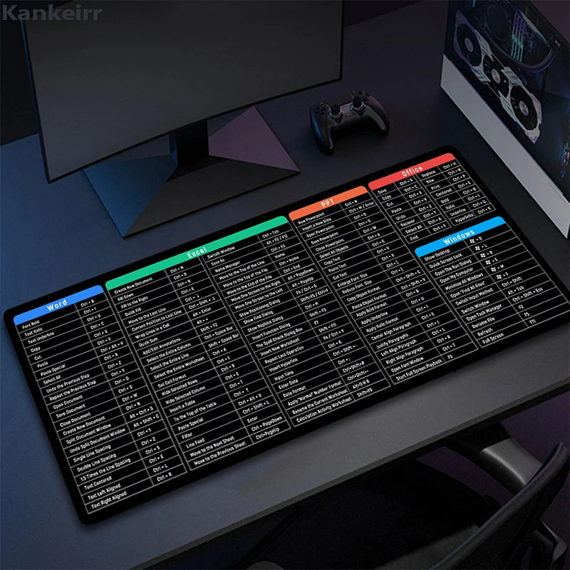 Mouse Pad XXL Antiscivolo con Supporto Polso – Stampa a Colori Vivaci