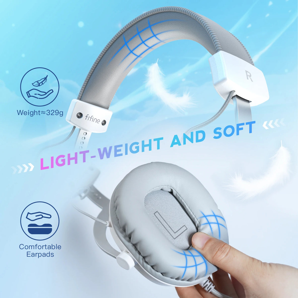 Cuffie Gaming USB con suono surround 7.1, driver da 50 mm e microfono