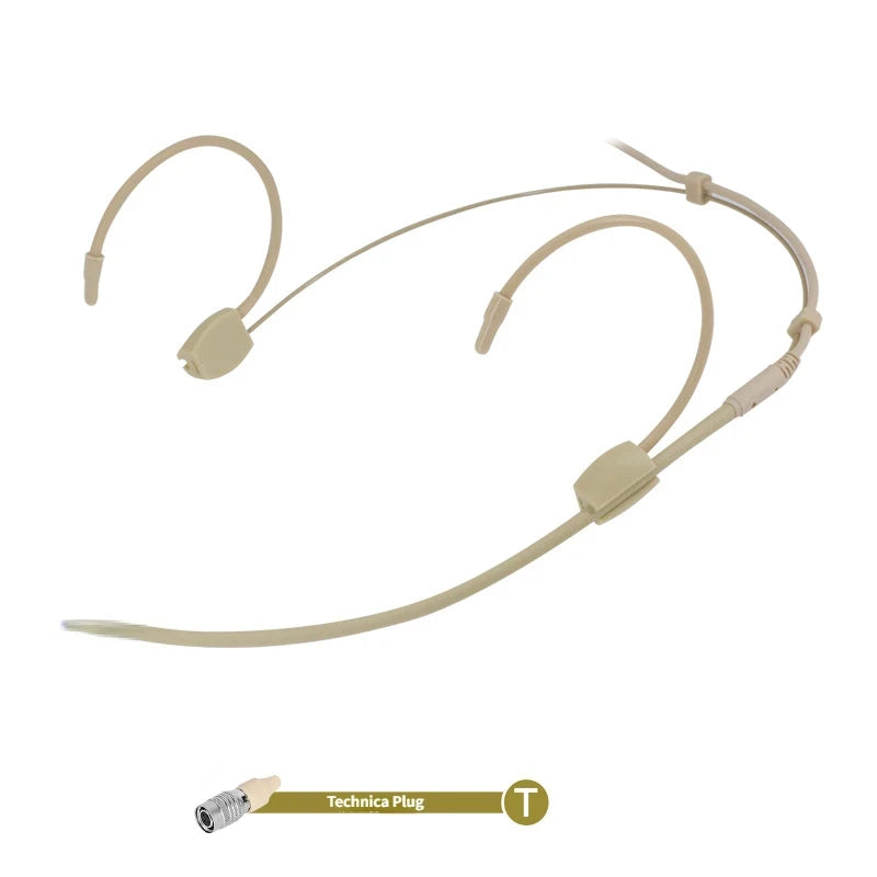 Cuffia con microfono omnidirezionale – compatibile con Sennheiser, Shure, AKG,…