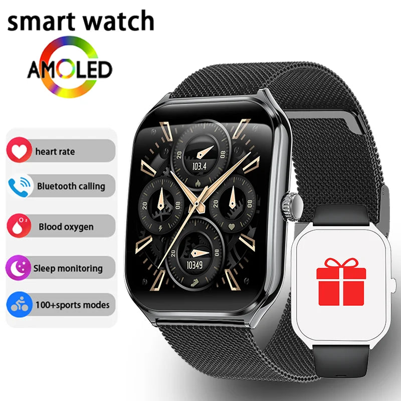 Smart Watch Uomo Donna 1.96" AMOLED HD | BT Call | Fitness Tracker