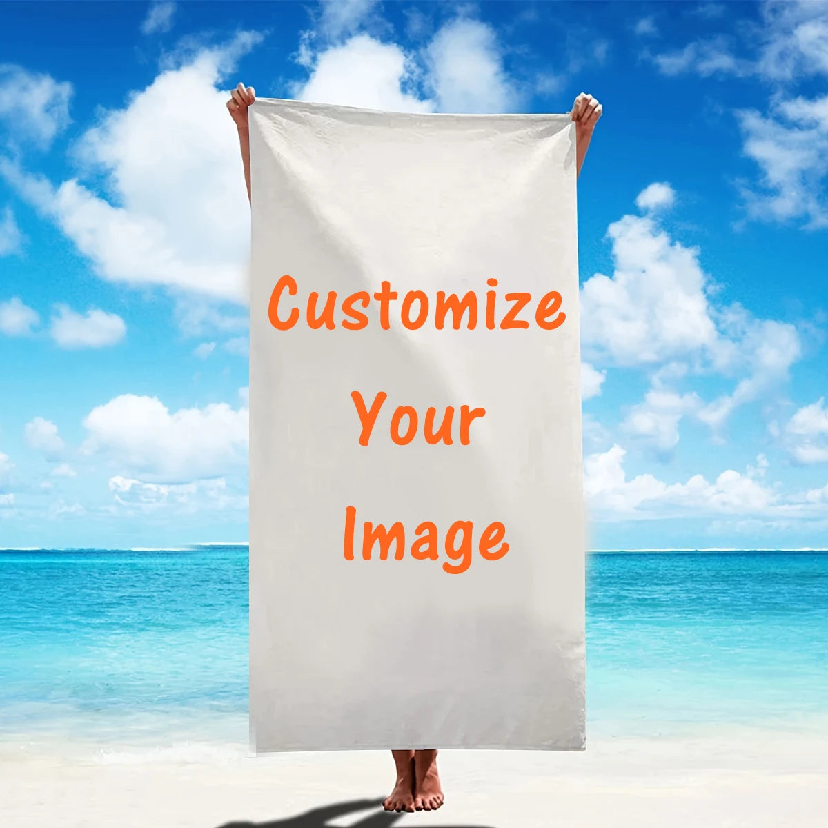 Personalized Beach Towel Customize Photo Funny Picture Microfiber Beach Towel Thin Absorbent for Beach Swimming Yoga Bath Sports