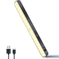 WILLED Motion Sensor Cabinet Warm Light Battery Display 60 LED Touch Light Bar Wireless Rechargeable Battery Night Light