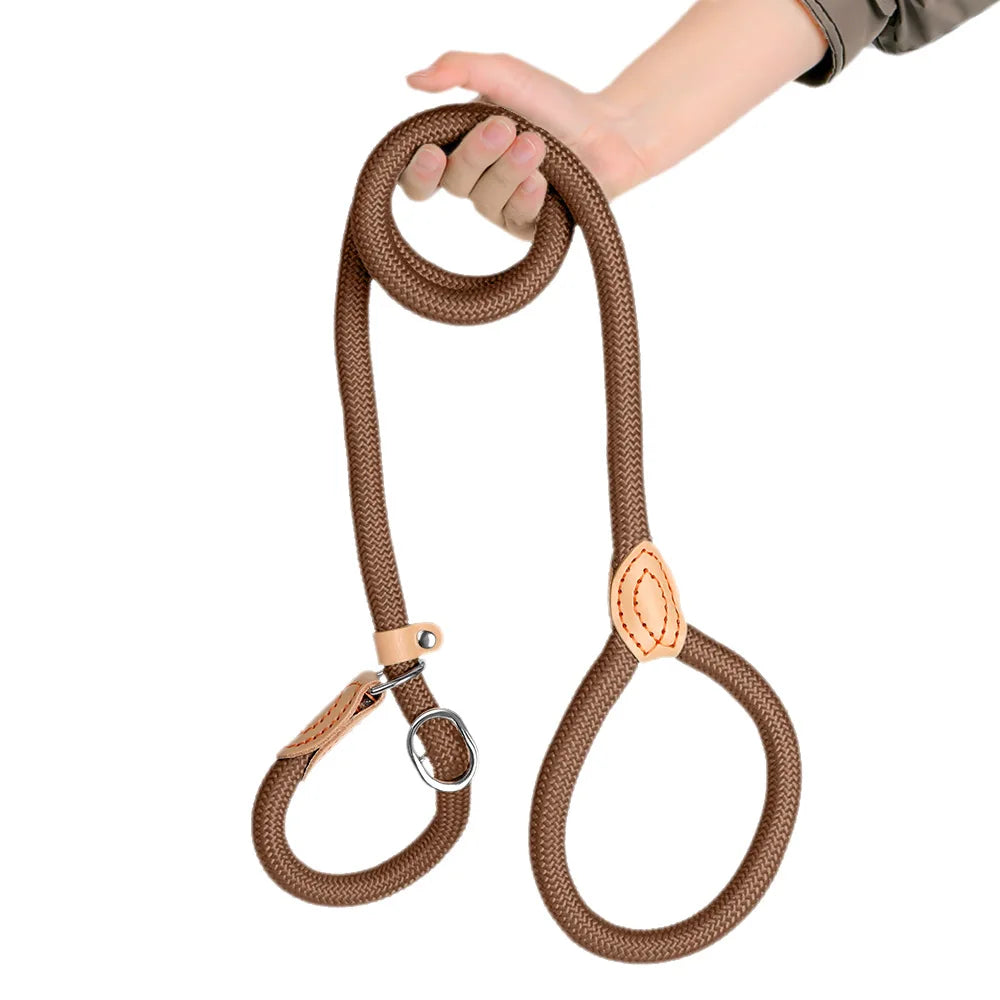 Guinzaglio in Nylon Intrecciato Regolabile per Cani Piccoli e Medi – Resistente…