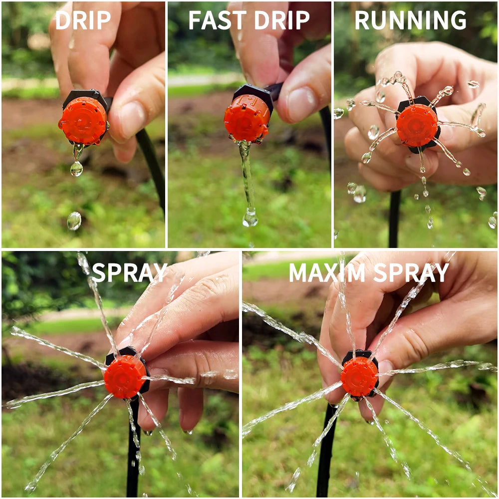 Kit Sistema di Irrigazione a Goccia Fai-da-Te per Serra e Giardino
