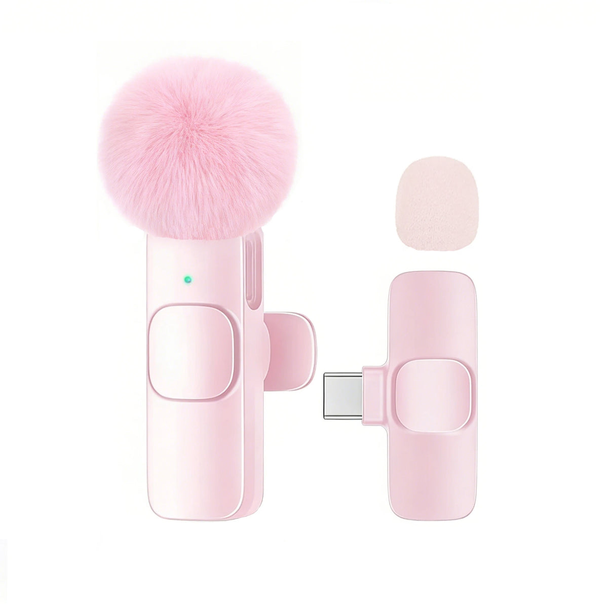 Microfono Lavalier Wireless Type‑C con Bassa Latenza e Raggio 30 m – Plug & Play
