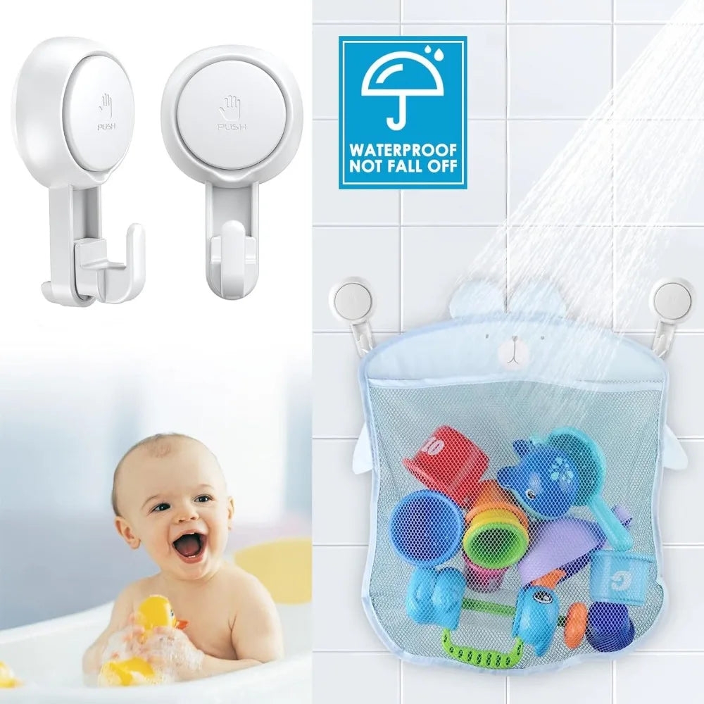 Suction Cup Hooks Powerful Vacuum Waterproof Suction Hook Hanger Bathroom Kitchen Towel Wall Hook Storage Holder Organization